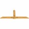 Ekena Millwork Eugene Rough Sawn Timber Gable Bracket, Western Red Cedar, 84"W x 35"H x 2"D x 6"F, 10/12 Pitch GBW084X35X0206EUG00RWR - alternate 2